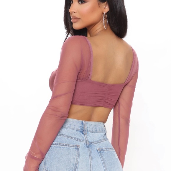 Don't Worry About Me Corset Top - Mauve - Picture 2 of 2